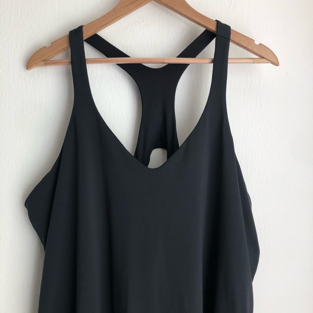 Girlfriend Collective size 6XL Black Lola V Neck Dress - Picture 4 of 7